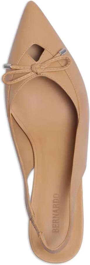 Bernardo Misha pumps met uitgesneden details en strik Beige - Foto 4