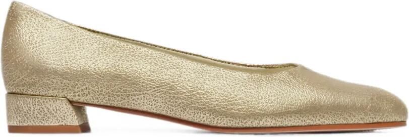 Bernardo Nero pumps met metallic-effect en vierkante neus Goud