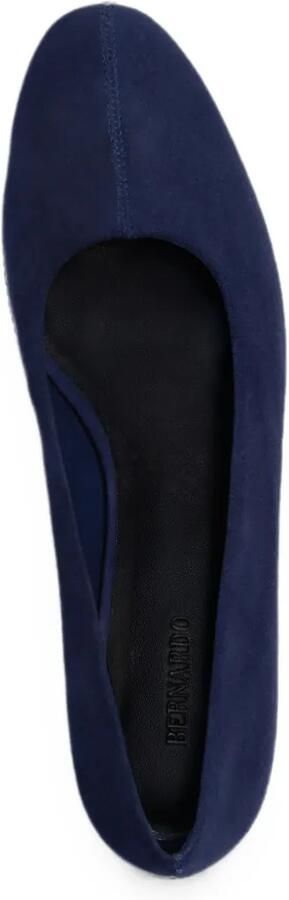 Bernardo Nero suède pumps met amandelvormige neus Blauw - Foto 5