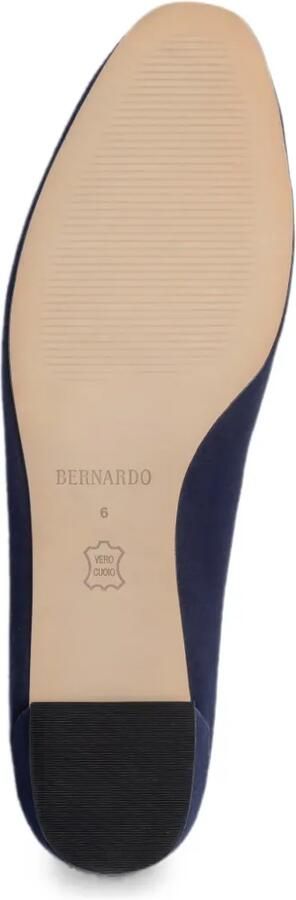 Bernardo Nero suède pumps met amandelvormige neus Blauw - Foto 4