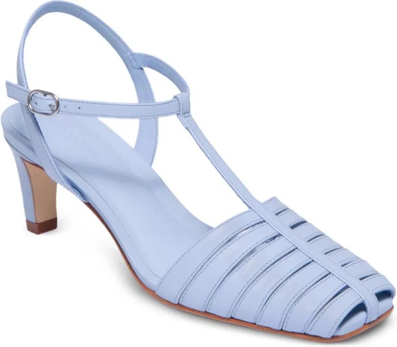 Bernardo Peoria pumps met T-bandje Blauw - Foto 3