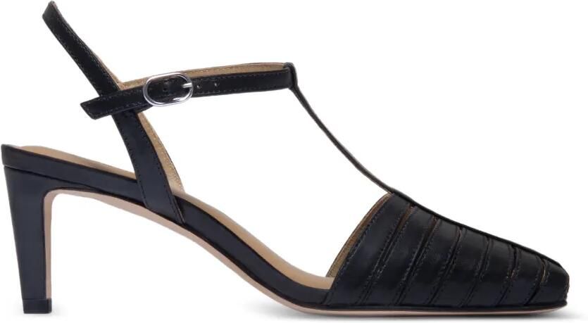 Bernardo Peoria pumps met T-bandje en hak Zwart