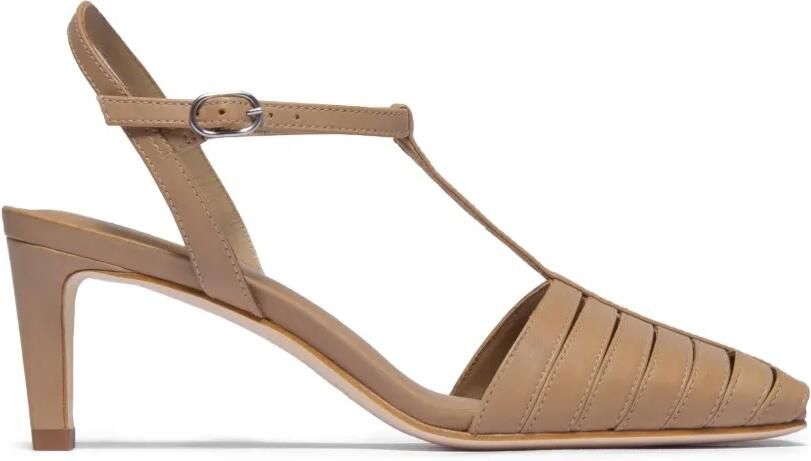 Bernardo Peoria pumps met vierkante neus en T-bandje Beige