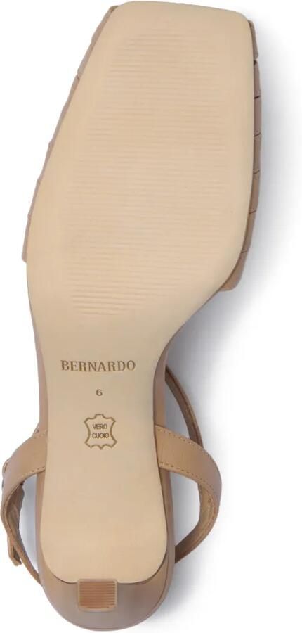 Bernardo Peoria pumps met vierkante neus en T-bandje Beige - Foto 3