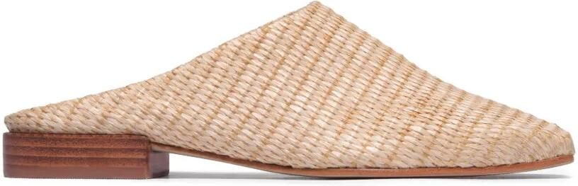 Bernardo Porto geweven muiltjes Beige