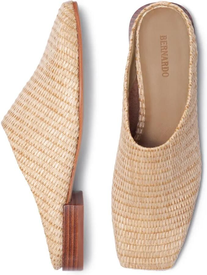 Bernardo Porto geweven muiltjes Beige - Foto 2