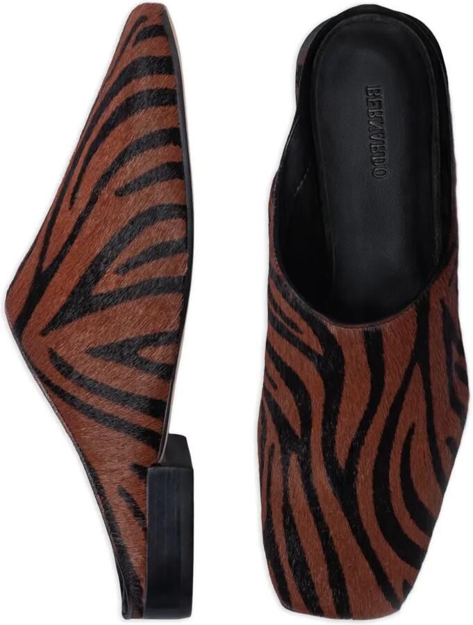Bernardo Porto muiltjes met zebraprint Bruin - Foto 2