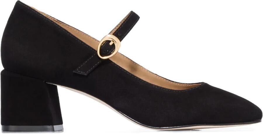 Bernardo Pumps met blokhak en gespbandje Zwart