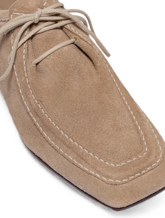 Bernardo Tate derby schoenen met vierkant montuur Beige - Foto 5