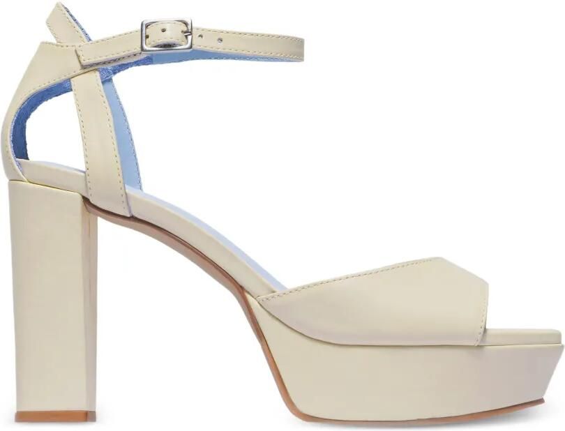 Bernardo Valeria sandalen met plateauzool Beige