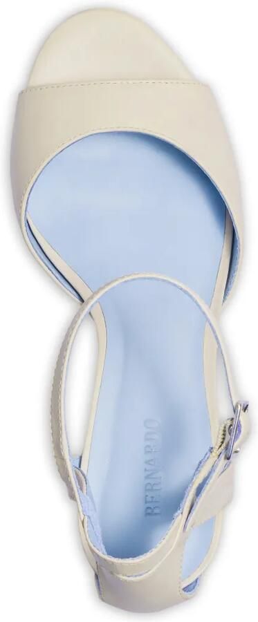 Bernardo Valeria sandalen met plateauzool Beige - Foto 5