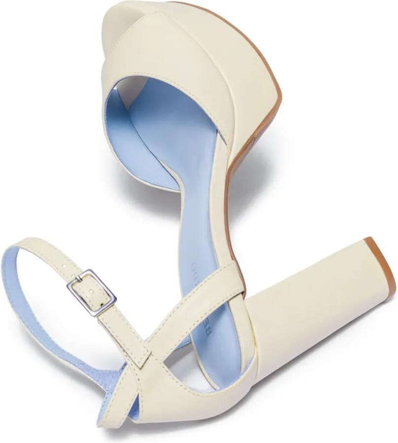 Bernardo Valeria sandalen met plateauzool Beige - Foto 2