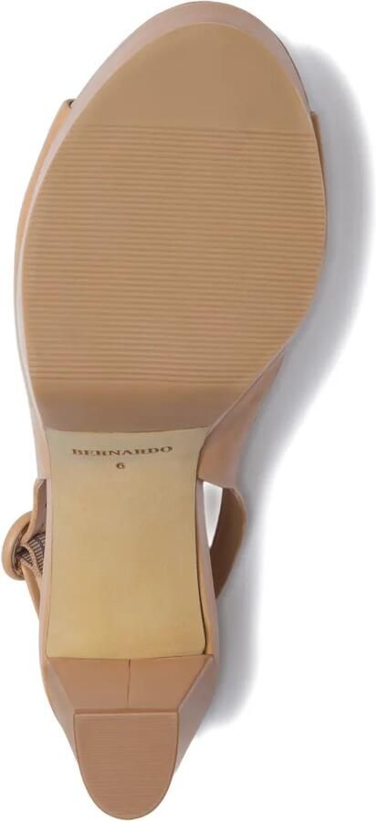 Bernardo Vega pumps met plateauzool en open neus Bruin - Foto 4