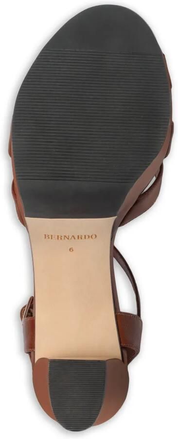 Bernardo Vittor geweven sandalen met plateauzool Bruin - Foto 4