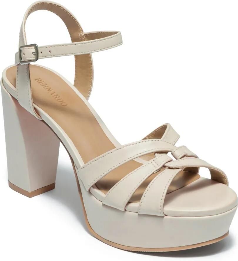 Bernardo Vittoria geweven sandalen met plateauzool Beige - Foto 2