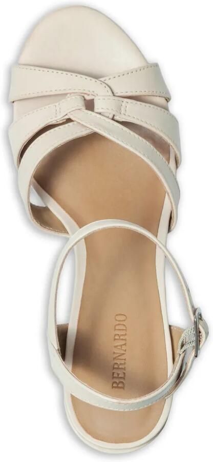 Bernardo Vittoria geweven sandalen met plateauzool Beige - Foto 4