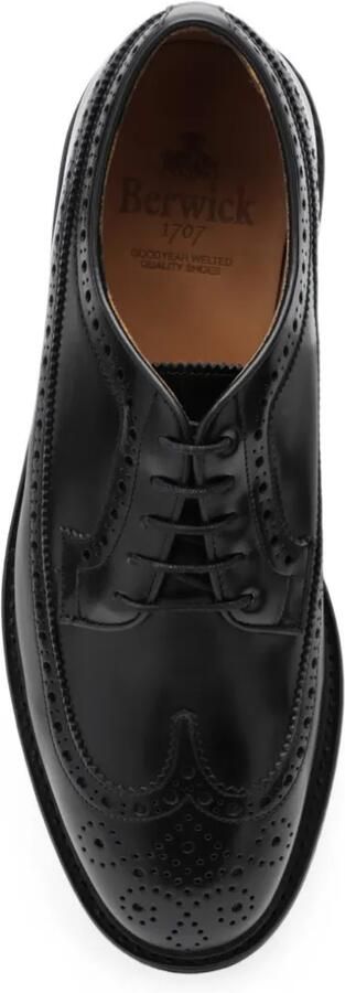 Berwick Shoes Brogue leren derby schoenen Zwart