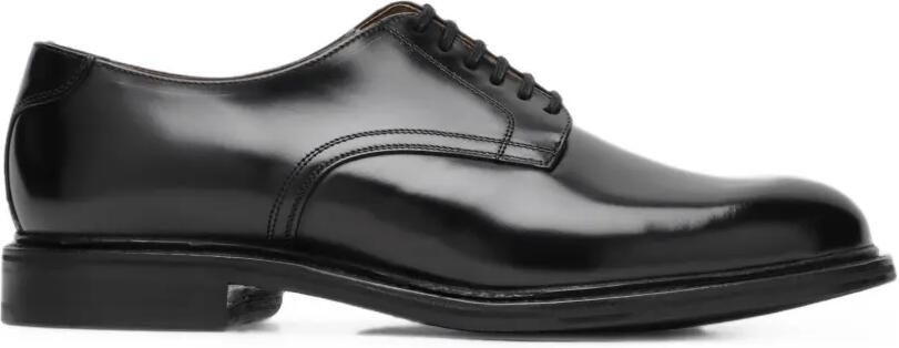 Berwick Shoes Gepolijste leren derby schoenen Zwart