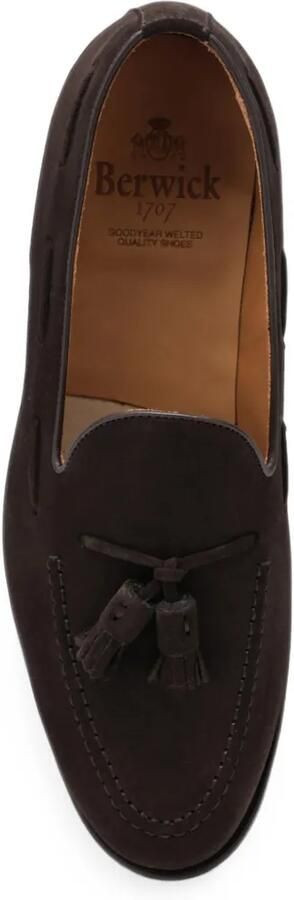 Berwick Shoes Suède loafers Bruin
