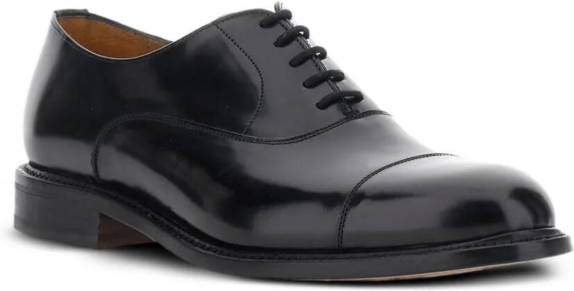 Berwick Shoes Veterschoenen met bewerkte neus Zwart - Foto 2