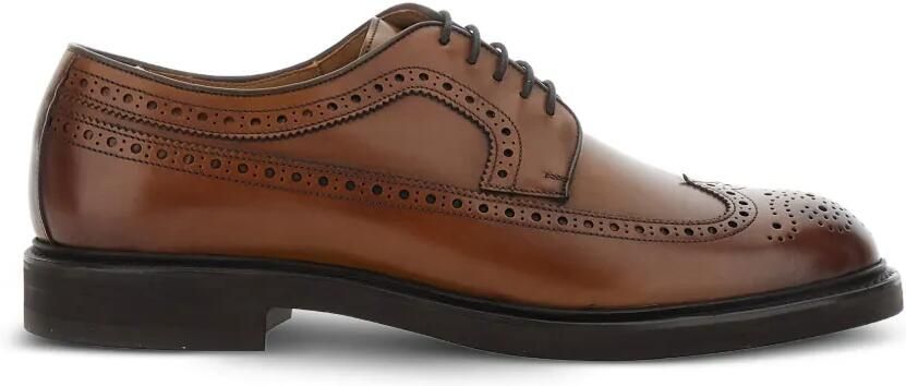 Berwick Shoes Veterschoenen met brogue detail Bruin