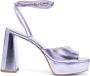 BETTINA VERMILLON Janet sandalen met plateauzool Paars - Thumbnail 1