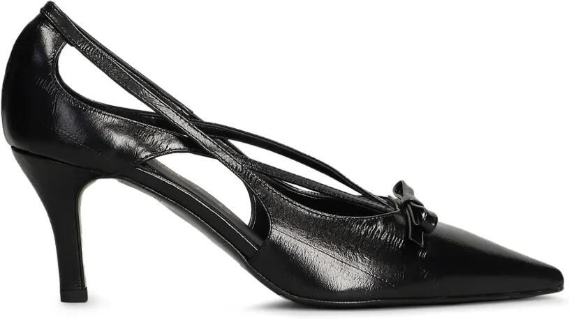 Biancadi Pumps met strikdetail en uitgesneden details Zwart