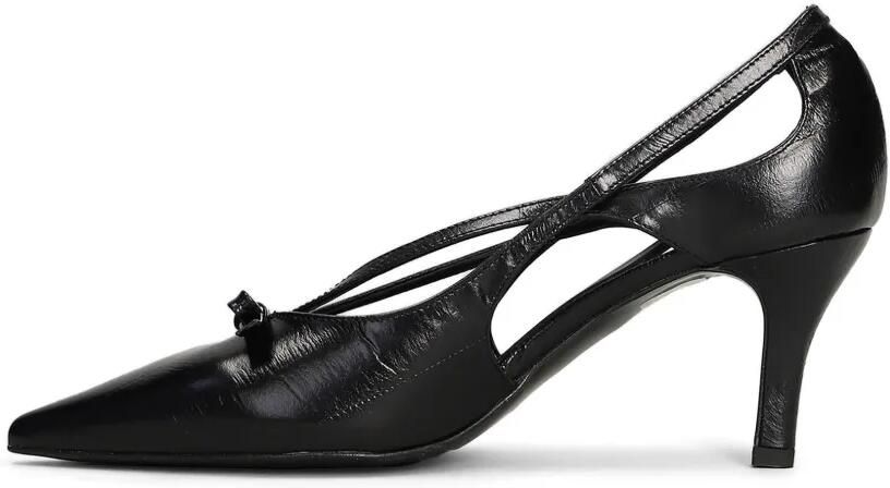 Biancadi Pumps met strikdetail en uitgesneden details Zwart - Foto 5