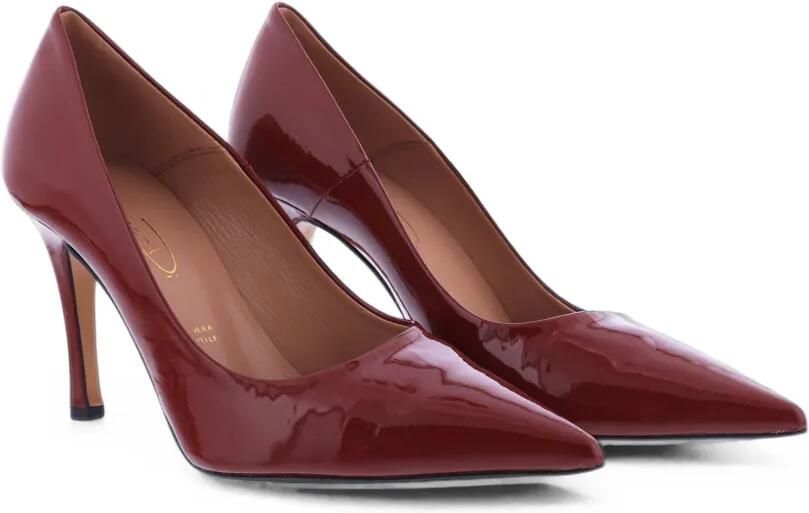 Biancadi Lakleren pumps Rood