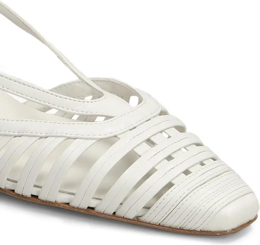 Biancadi Slingback pumps met gekooid design Beige - Foto 2