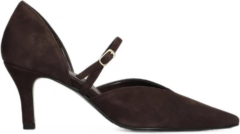 Biancadi Pumps met puntige neus Bruin