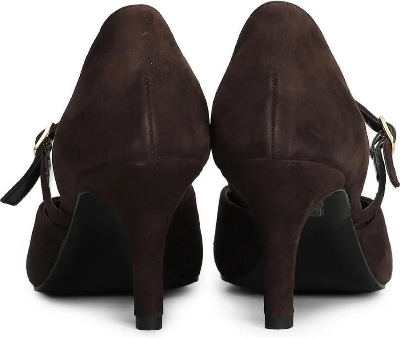 Biancadi Pumps met puntige neus Bruin - Foto 3