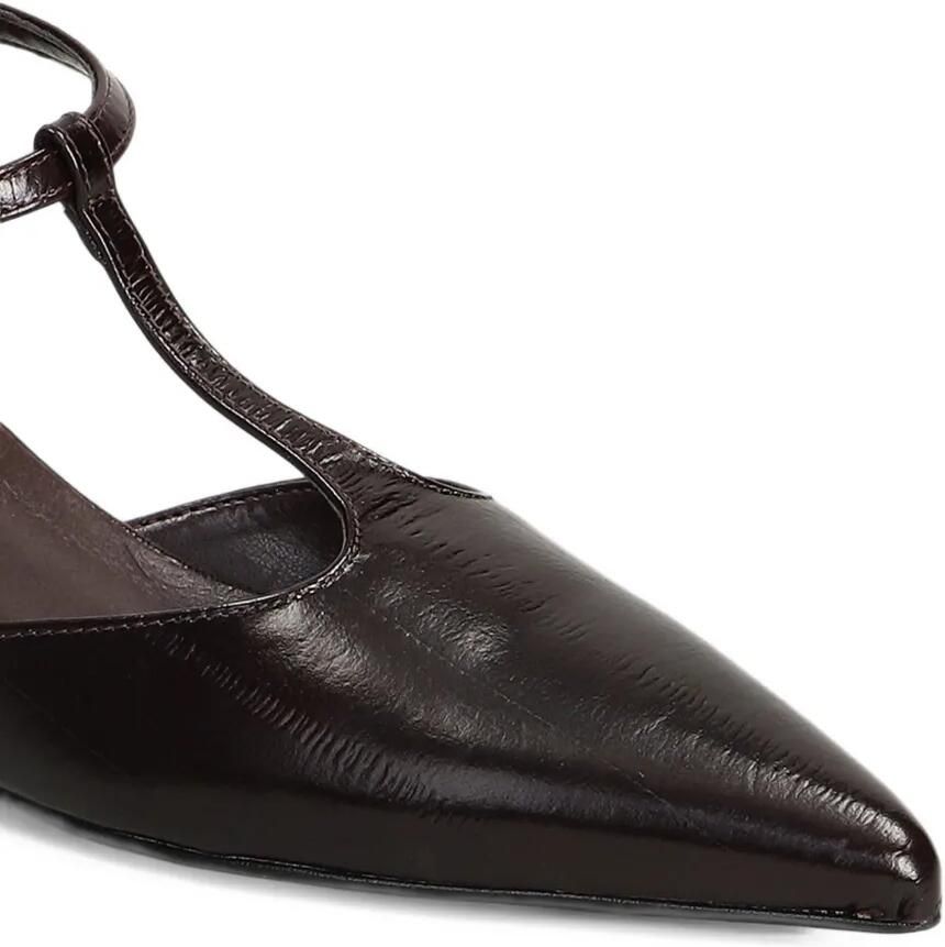 Biancadi T-bar pumps met puntige neus en kitten-hak Rood - Foto 2