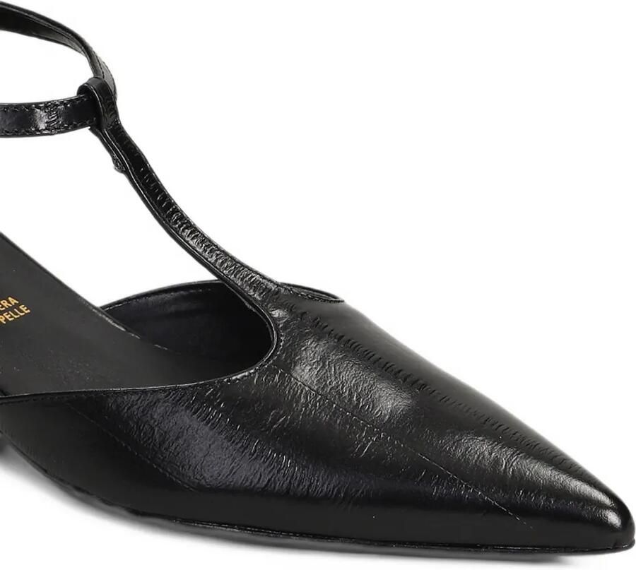 Biancadi T-bar pointed-toe pumps Zwart - Foto 2