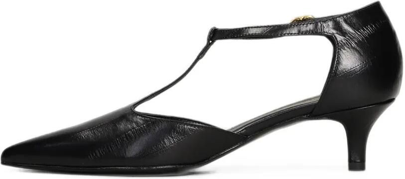 Biancadi T-bar pointed-toe pumps Zwart - Foto 5