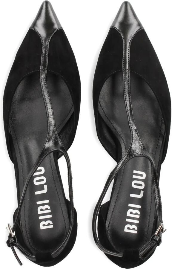 Bibi Lou 40 mm Canna pumps met puntige neus en T-bandje Zwart