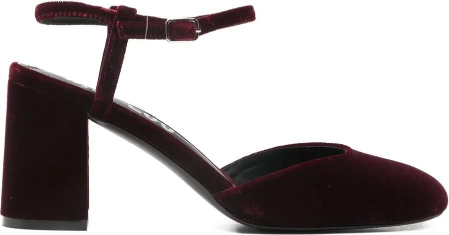 Bibi Lou 80 mm sandalen met enkelbandje en hak Rood