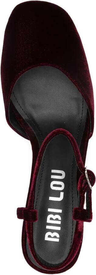 Bibi Lou 80 mm sandalen met enkelbandje en hak Rood - Foto 3