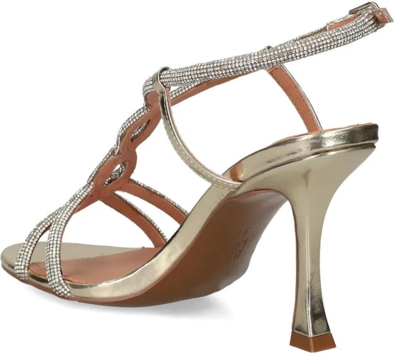 Bibi Lou 90 mm Wanda verfraaide stiletto sandalen Zilver