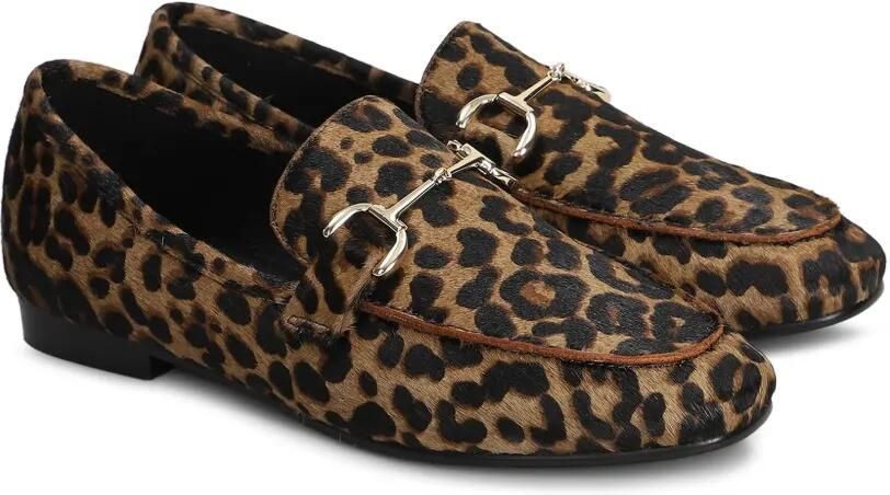 Bibi Lou Ashe 20 loafers met luipaardprint Bruin