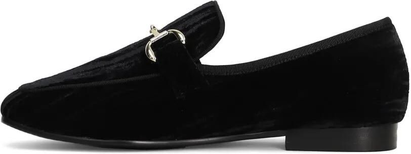 Bibi Lou Ashe fluwelen loafers met horsebitdetail Zwart - Foto 5