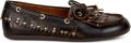 Bibi Lou Aurelie loafers met franje en studs Bruin - Bruin