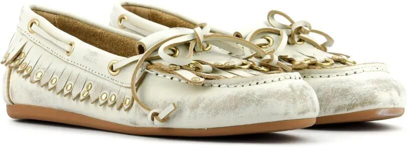 Bibi Lou Aurelie loafers met franje en studs Wit - Foto 2