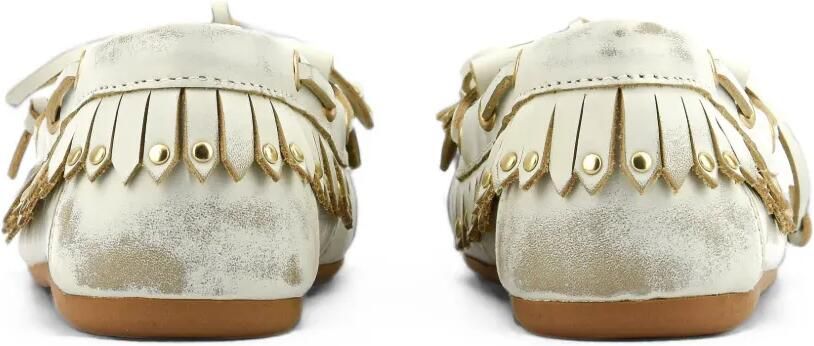 Bibi Lou Aurelie loafers met franje en studs Wit - Foto 4