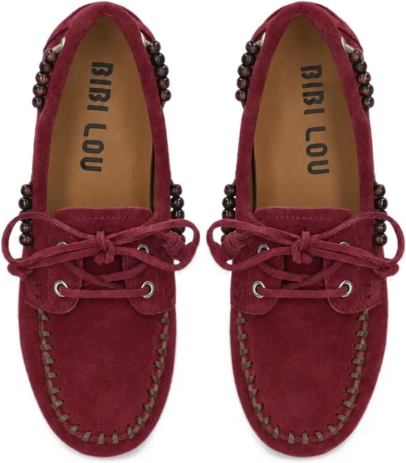 Bibi Lou bead-embellished loafers Rood - Foto 3