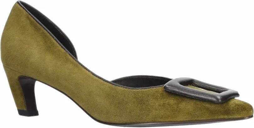 Bibi Lou Bonnie suede pumps Groen