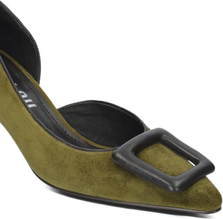 Bibi Lou Bonnie suede pumps Groen - Foto 3