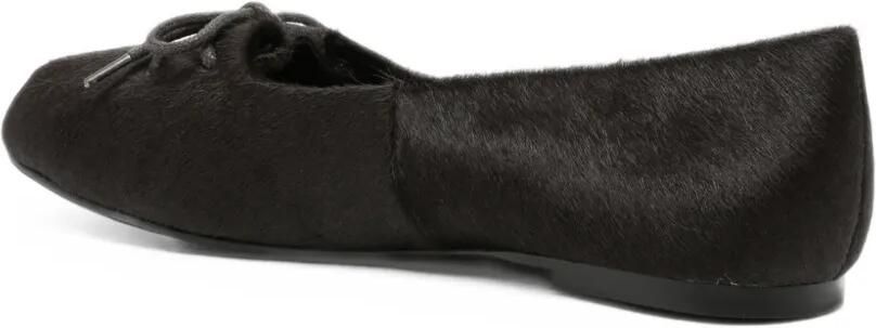 Bibi Lou bow-detail pony-hair ballet flats Bruin - Foto 4