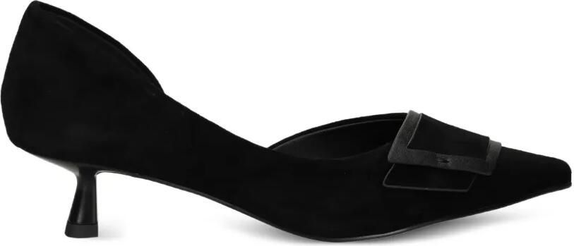 Bibi Lou Pumps met gespdetail en puntige neus Zwart
