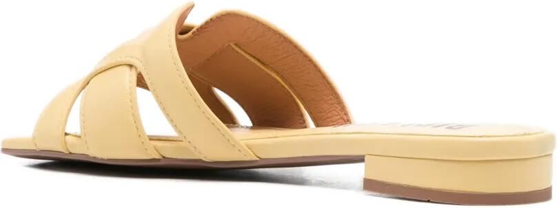 Bibi Lou Cremes geweven leren sandalen Beige - Foto 4